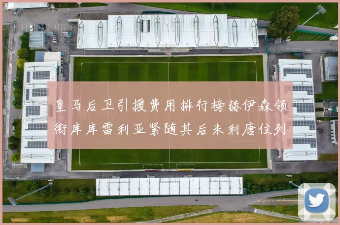 皇马后卫引援费用排行榜赫伊森领衔库库雷利亚紧随其后米利唐位列第三