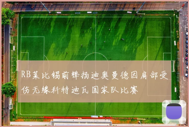 RB莱比锡前锋扬迪奥曼德因肩部受伤无缘科特迪瓦国家队比赛